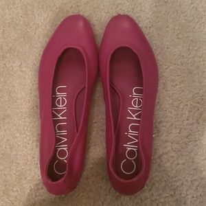 Calvin Klein Pink flat Shoes